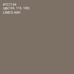 #7C7164 - Limed Ash Color Image